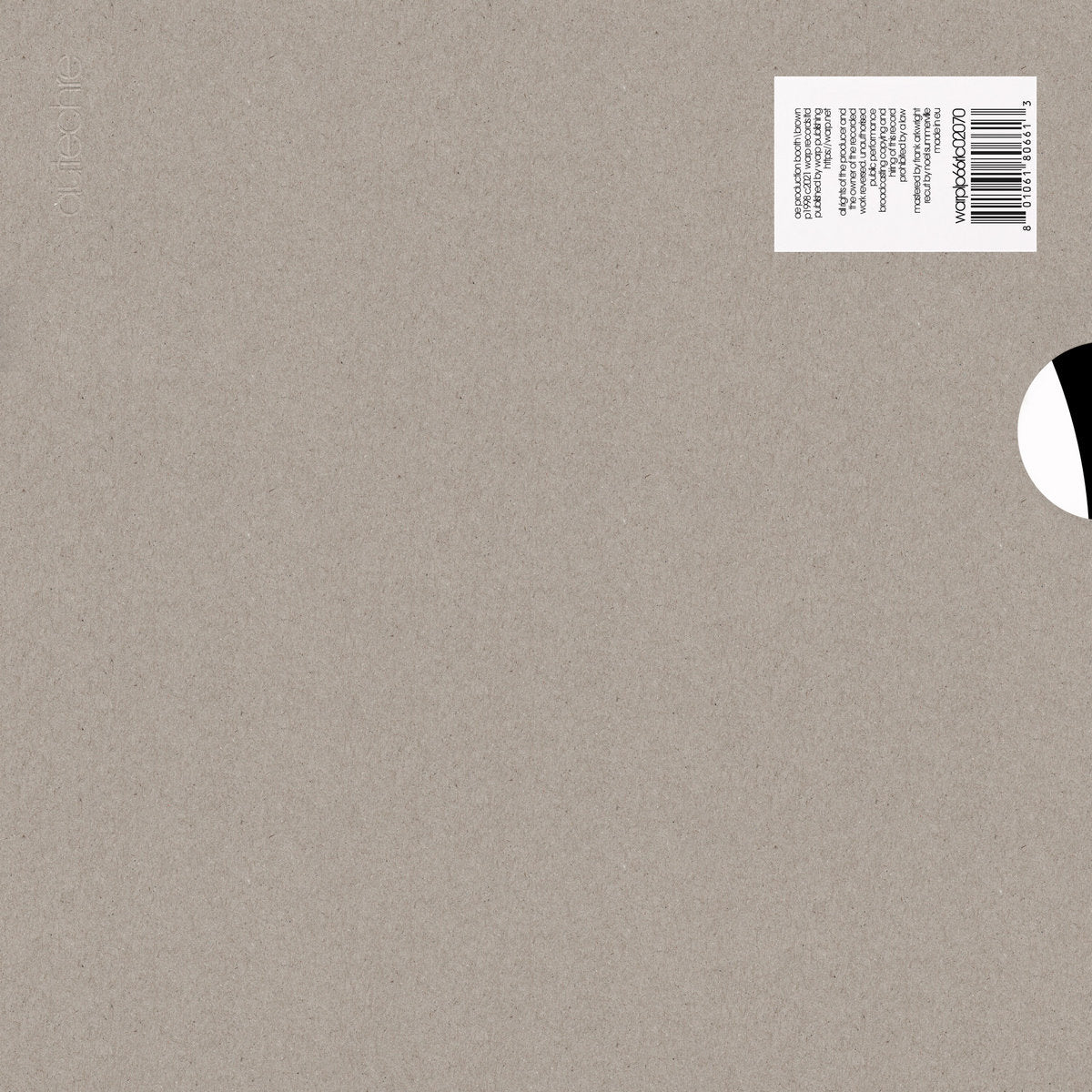 入荷now 安全 (2LP) LP5 | Autechre [WARPLP66R] Vinyl Beatbox – その他